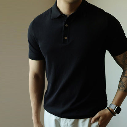 Herren Locker Geschnittenes Asymmetrisches Kurzarm-T-Shirt Ideal für den Sommer