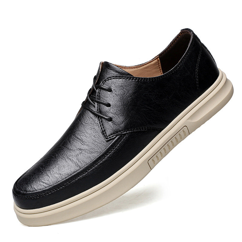 Herren Echtes Leder Schnürschuhe mit Gummisohle | Ideal für alle Jahreszeiten