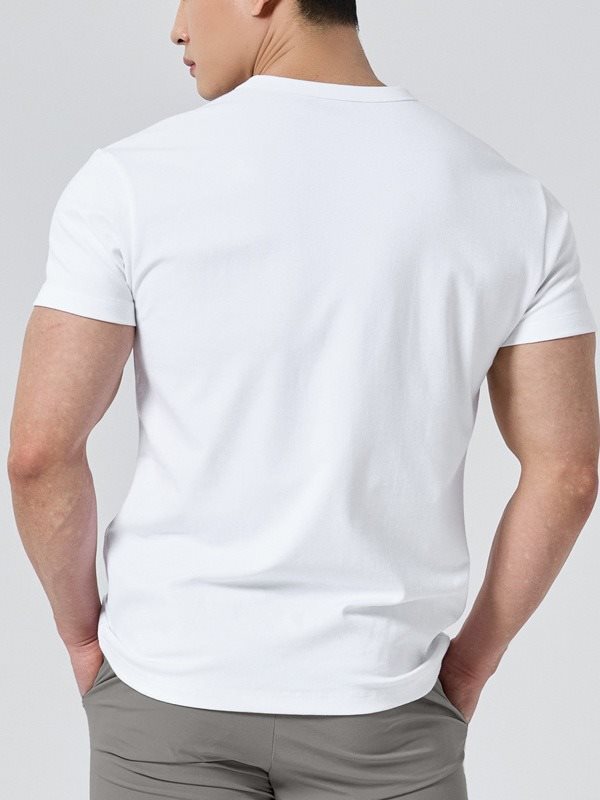 Herren Sportliches Rundhals Kurzarm T-Shirt – Ideal für den Sommer
