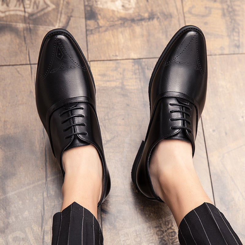 Herren Business Schuhe aus PU-Leder mit Gummisohle und Atmungsaktivem Design | Ideal für alle Jahreszeiten