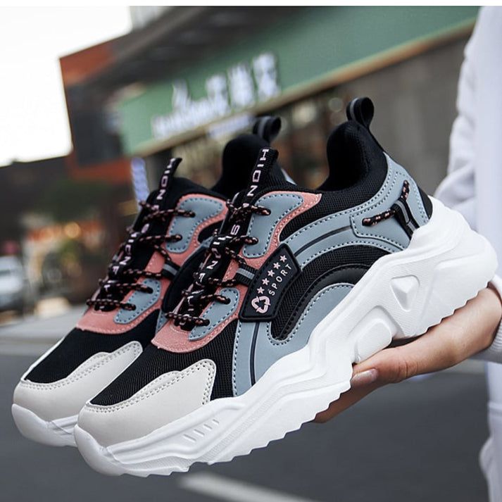 Sportschuhe aus Mesh mit Dicker Sohle | Ideal für Frühling und Sommer