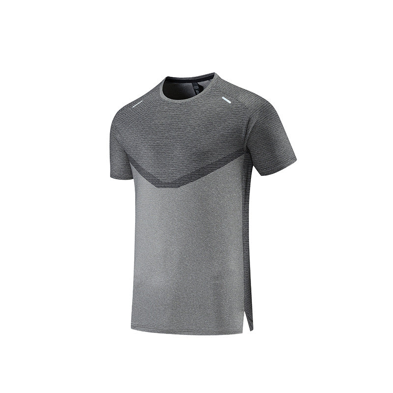 Reflektierendes Streifen-Sport-Shirt mit Schweißabsorption Ideal für Sommer