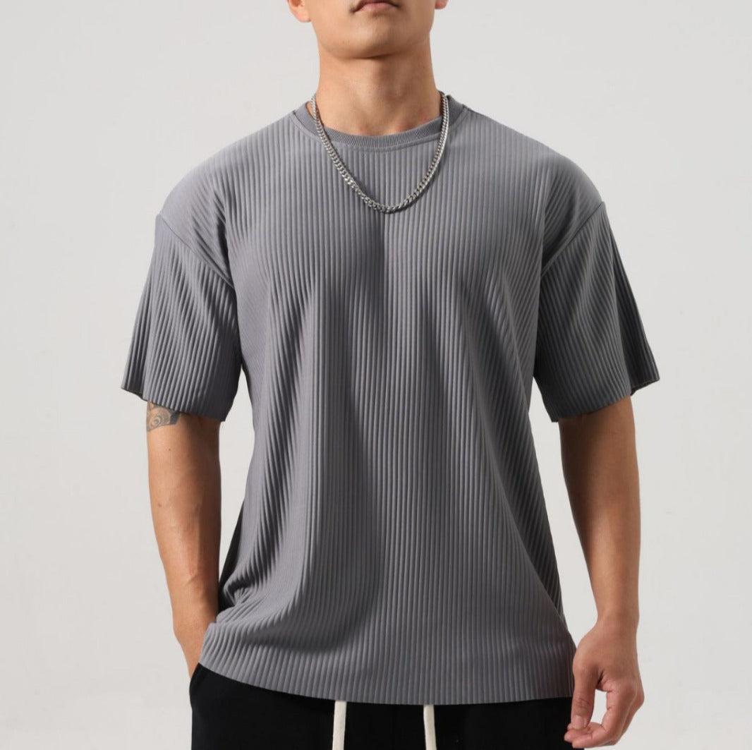 Herren Lockeres Gestreiftes Langarm Sportshirt | Ideal für Frühling und Herbst