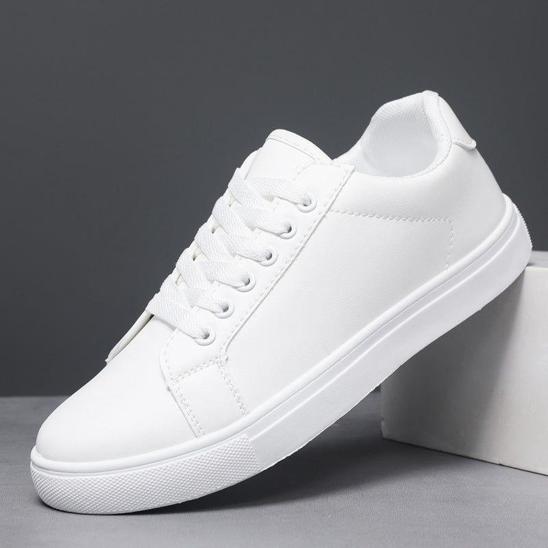 Herren Leder Schnür-Board-Schuhe mit PVC-Sohle | Ideal für alle Jahreszeiten