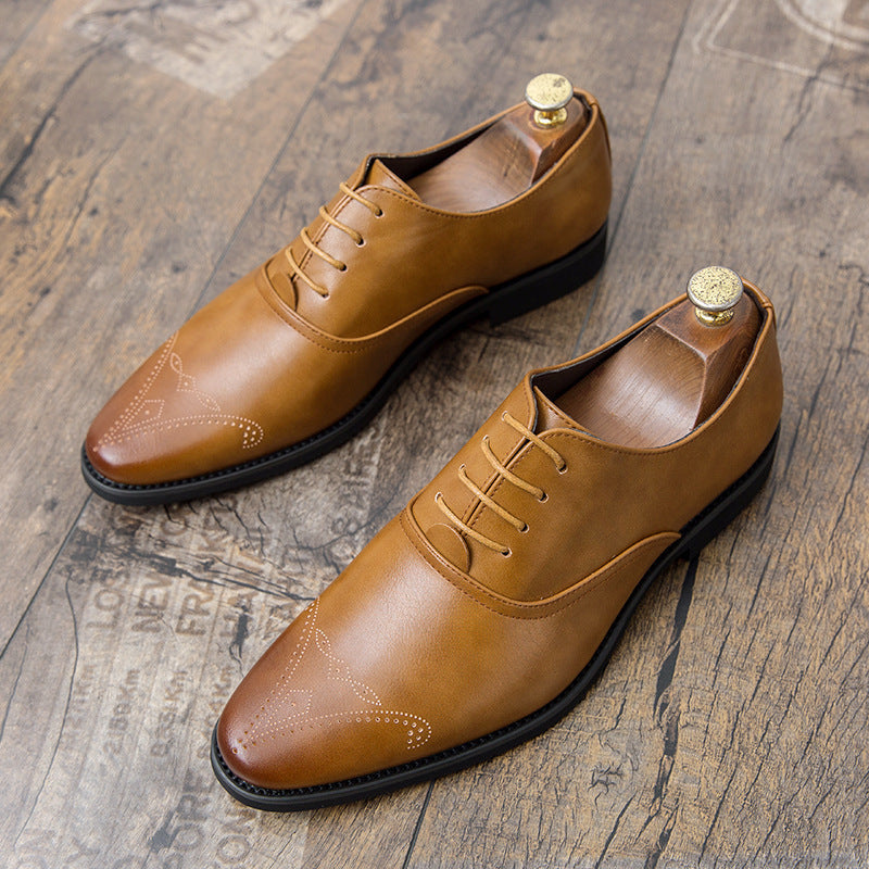 Herren Business Schuhe aus PU-Leder mit Gummisohle und Atmungsaktivem Design | Ideal für alle Jahreszeiten