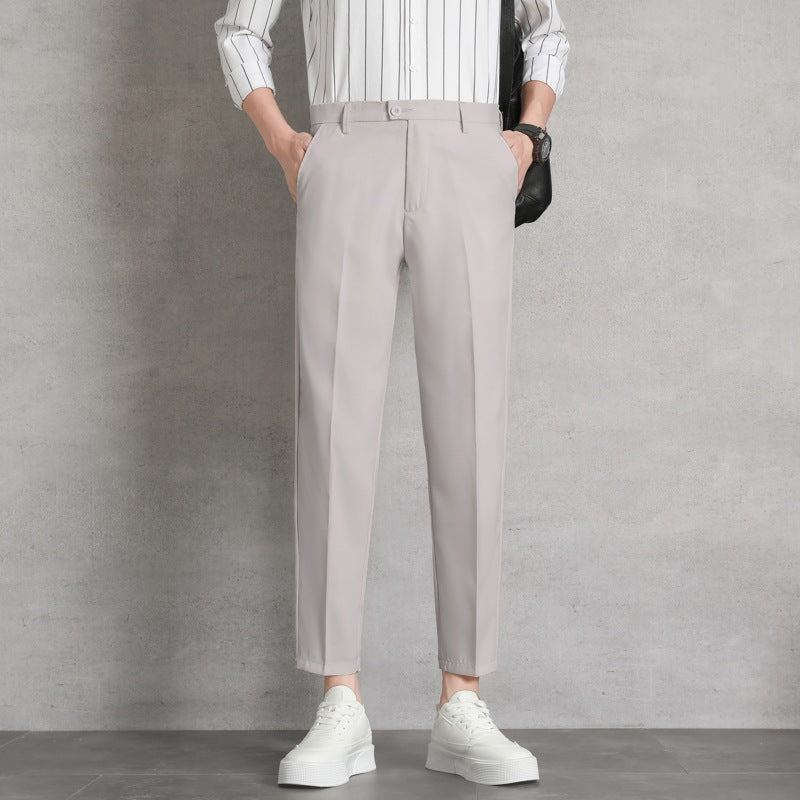 Herren Hochtaillierte Hosen mit Geradem Bein I Ideal für Frühling und Herbst
