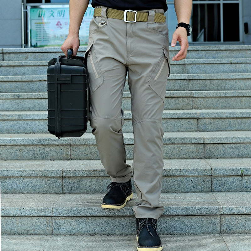Herren Schnell Trocknende Stretchhose mit Taschen I Ideal für den Sommer