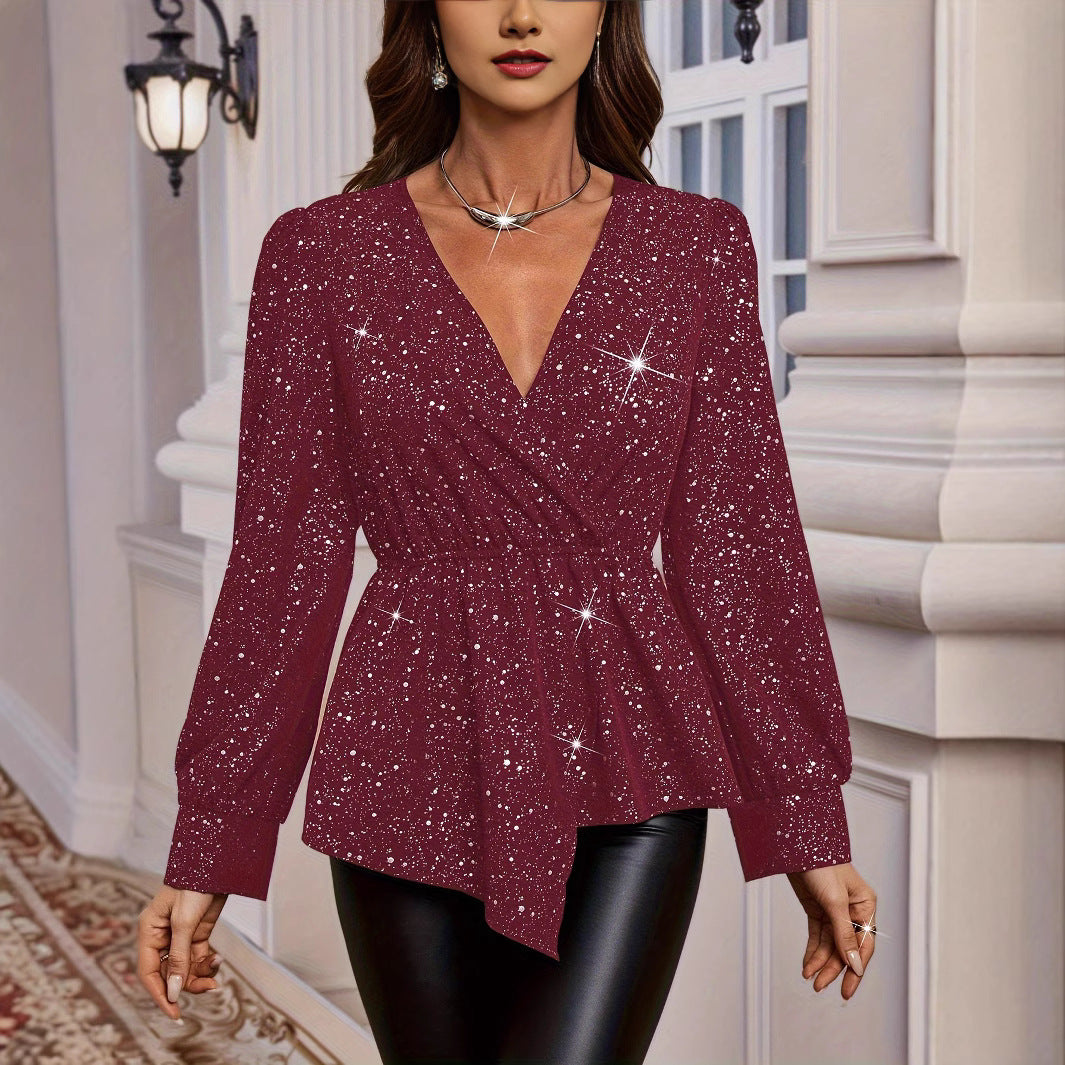 Pullover mit V-Ausschnitt und Langem Arm | Ideal für Herbst