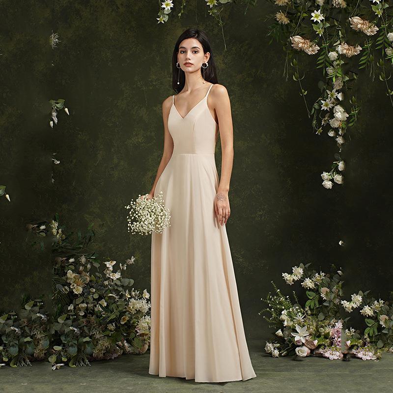 Tiefes V-Spitzen Langkleid mit Mittlerer Taille | Ideal für Frühling und Sommer
