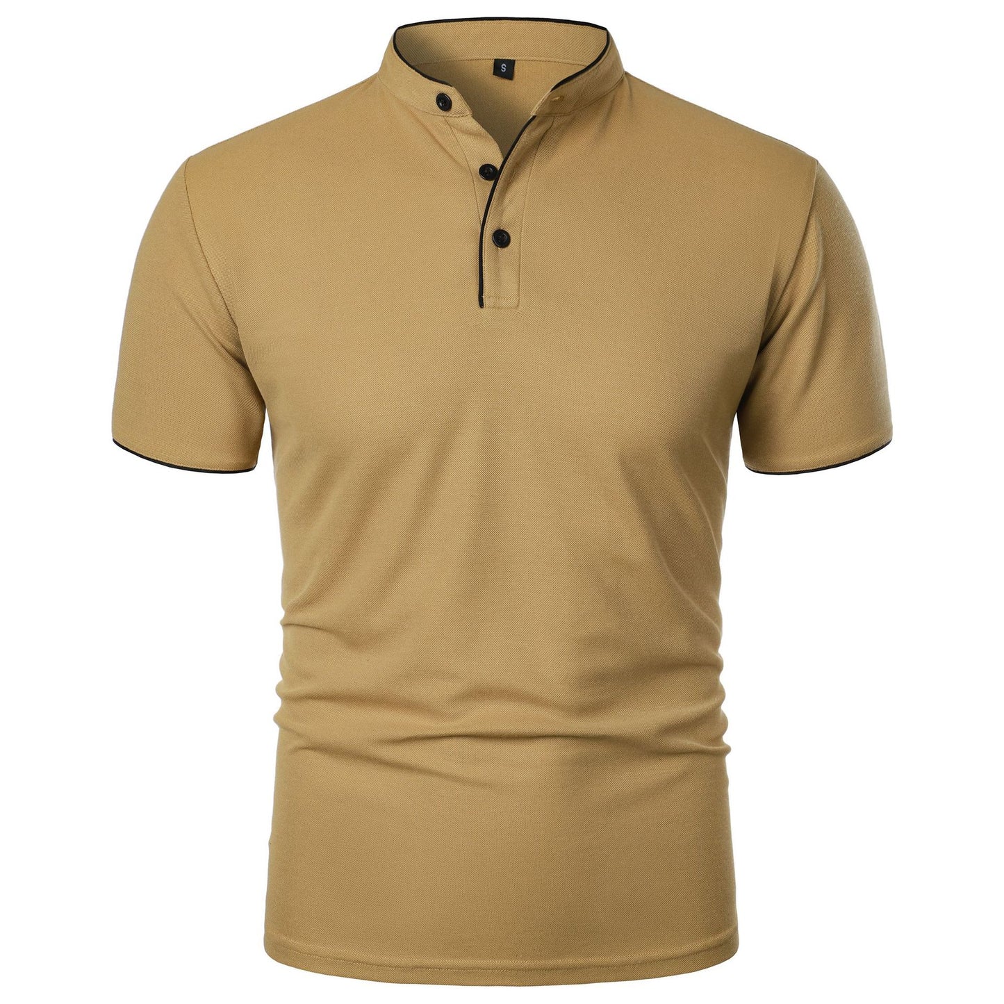 Herren Slim Fit Kurzarm Einfarbiges Top – Ideal für den Sommer