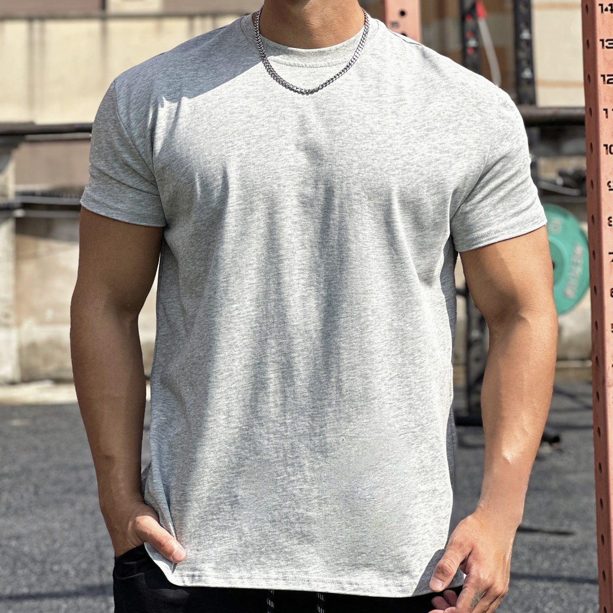 Baumwoll-Sportshirt mit Loose Fit und kurzen Ärmeln | Ideal für den Sommer