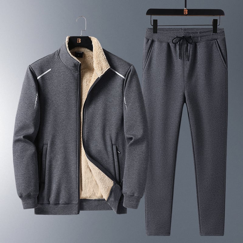 Herren Verdickter Fleece Anzug | Ideal für den Winter