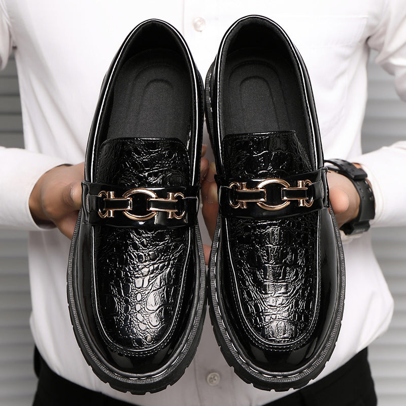 Glänzende Niedrig-Top Leder Schuhe für Herren Ideal für Frühling, Sommer und Herbst