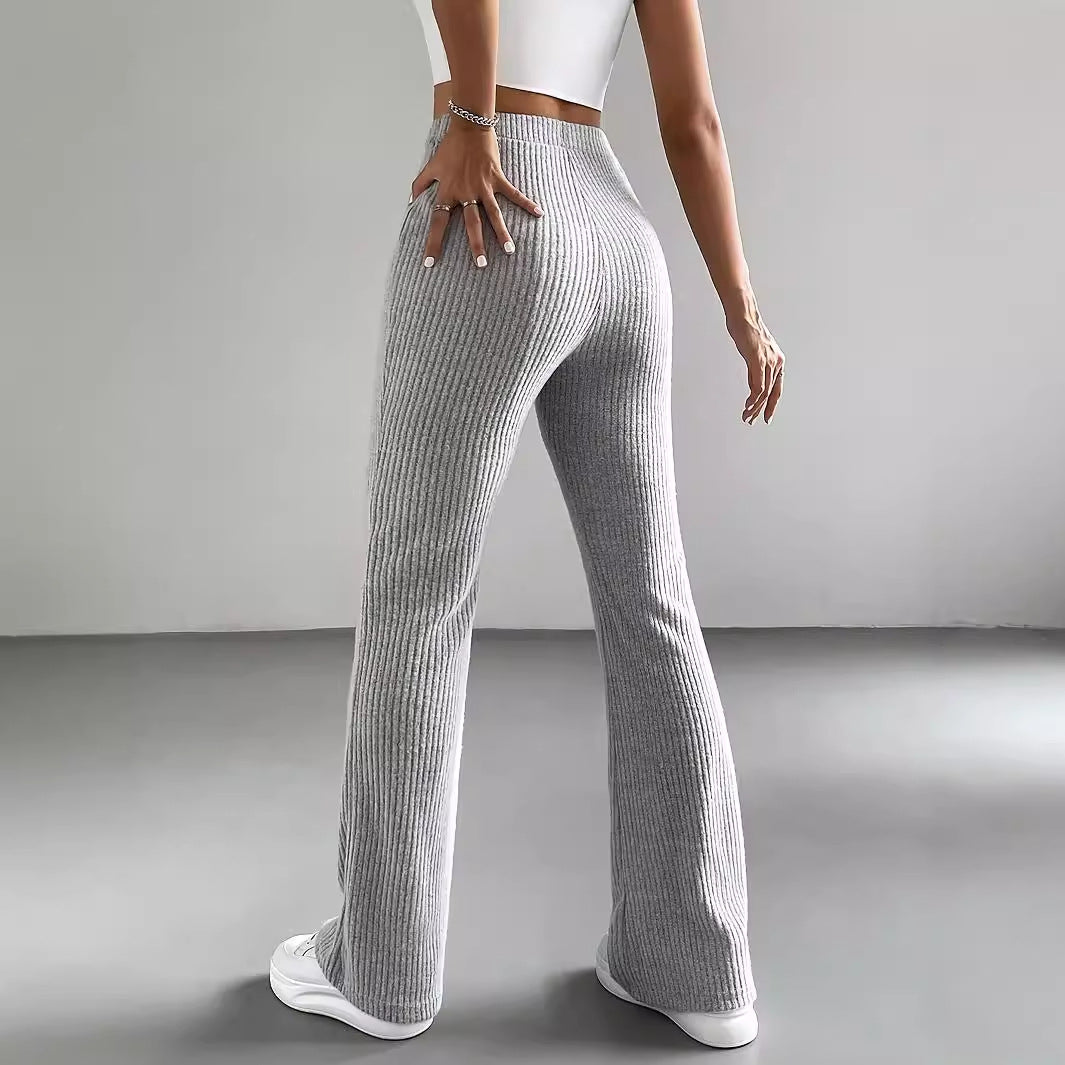 Rippstrick Bootcut Hose | Ideal für den Herbst