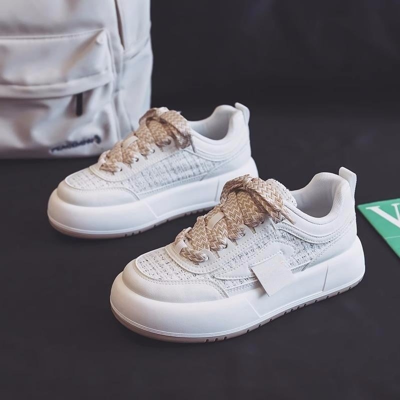 Canvas-Board-Schuhe mit dicker Sohle | Ideal für Frühling und Herbst
