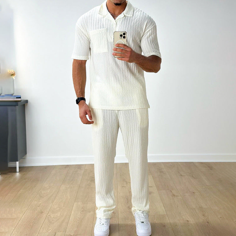 Herren-Set aus Polo-Shirt und Hose | Ideal für den Sommer