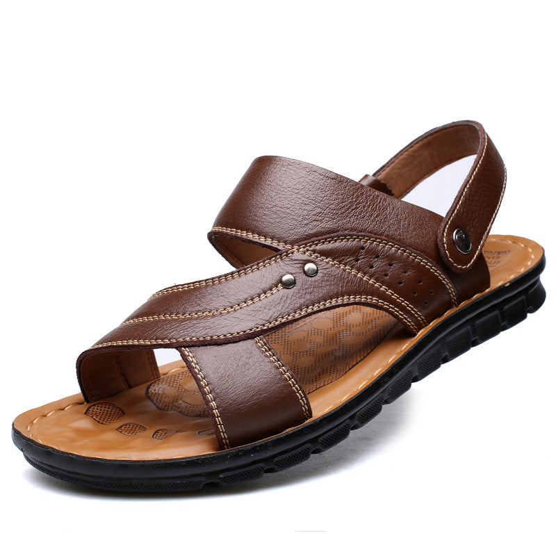 Leder Back Strap Sandalen mit Rutschfester Sohle | Ideal für den Sommer