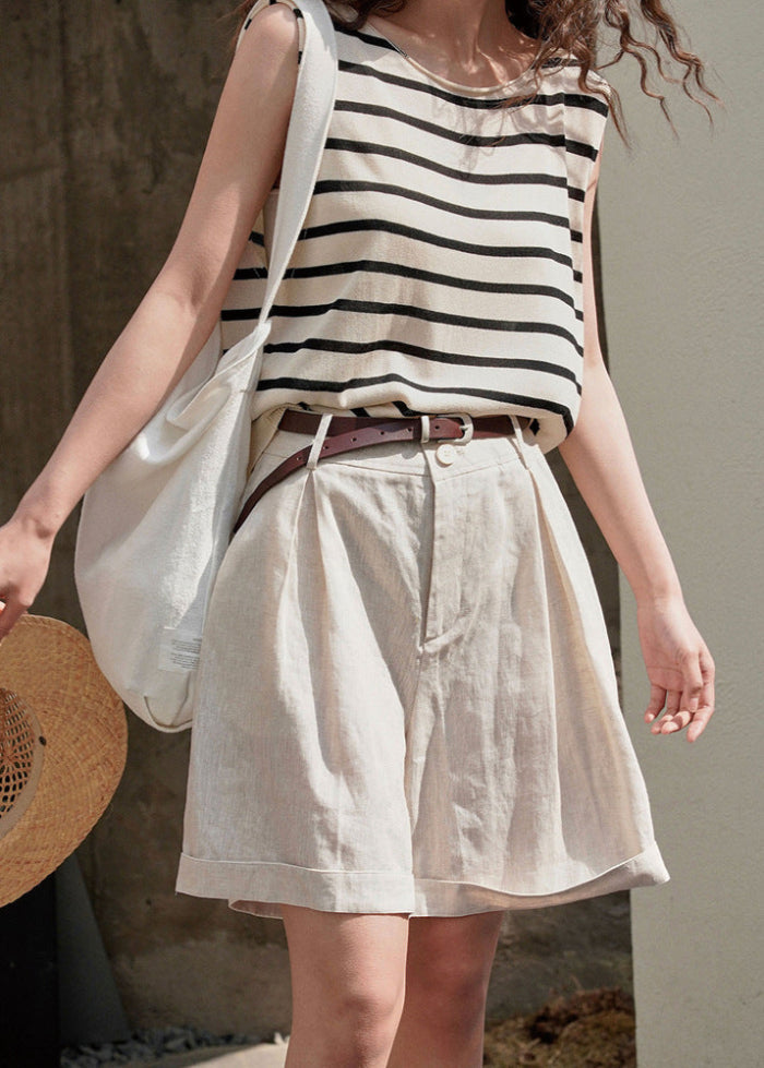 Weit Bein Locker Schlank Machende High Waist Hose | Ideal für den Sommer