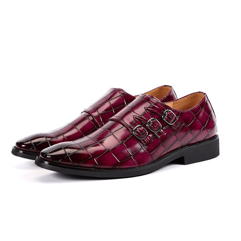 Herren Atmungsaktive Slipper aus PU-Leder mit Gummisohle | Ideal für alle Jahreszeiten