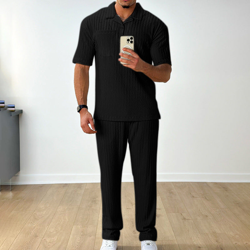 Herren-Set aus Polo-Shirt und Hose | Ideal für den Sommer