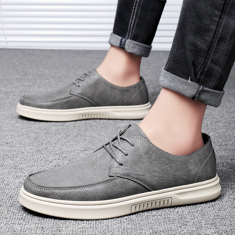Herren Echtes Leder Schnürschuhe mit Gummisohle | Ideal für alle Jahreszeiten