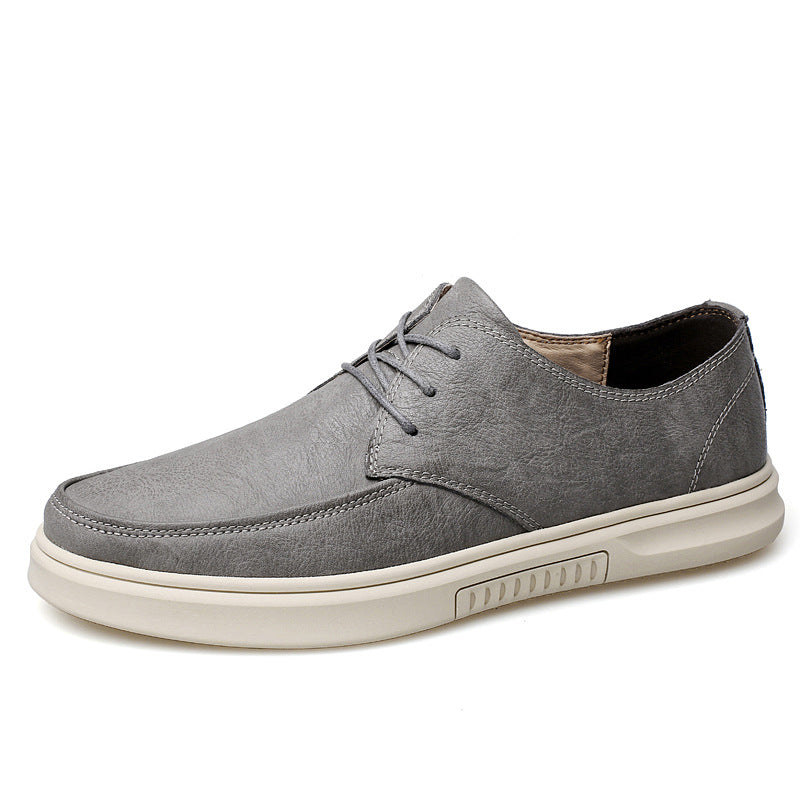 Herren Echtes Leder Schnürschuhe mit Gummisohle | Ideal für alle Jahreszeiten