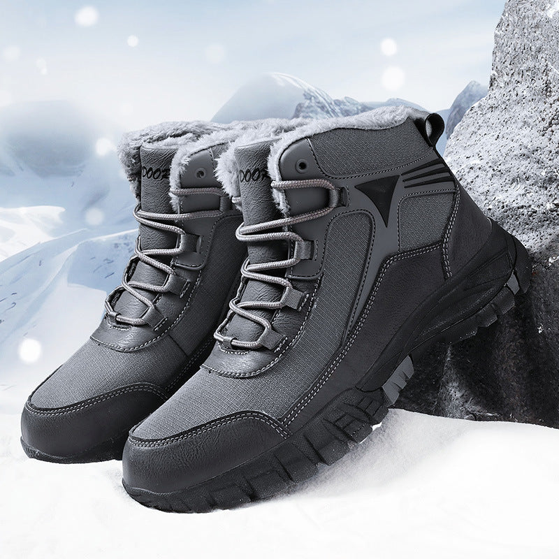 Herren Wasserdichte High-Top Winterstiefel mit Isolierung | Ideal für den Winter