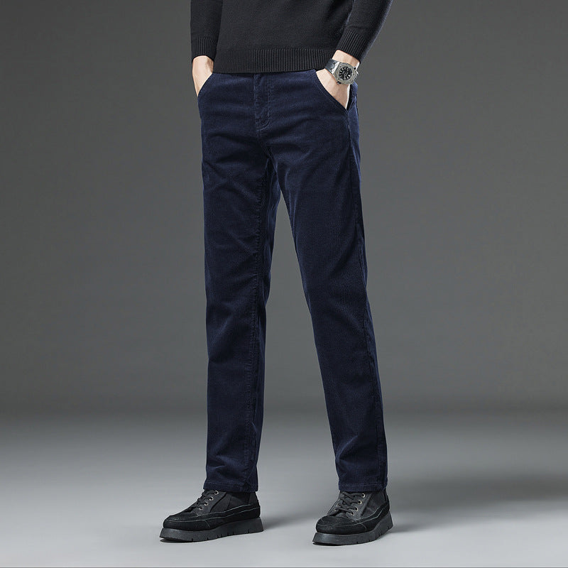 Herren Slim Fit Cord-Hosen mit Geradem Bein I Ideal für Herbst und Winter