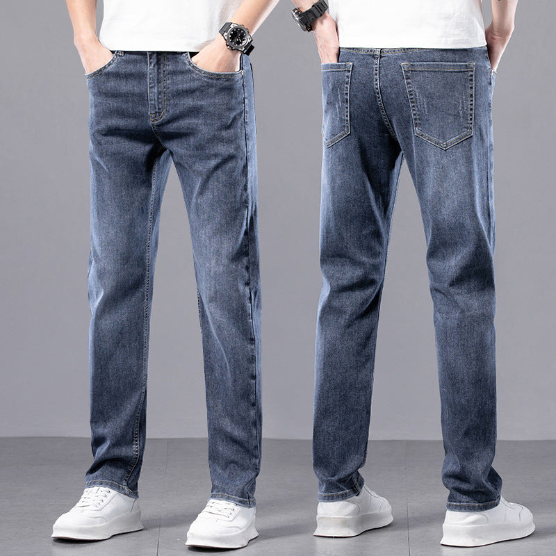 Herren Slim-Fit Stretch-Hose mit Reißverschluss | Ideal für den Frühling