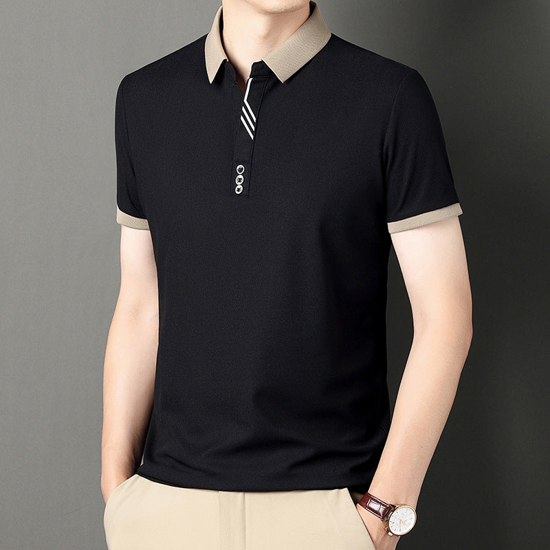 Herren Leichtes Kurzarm-Pullover-T-Shirt Ideal für den Sommer