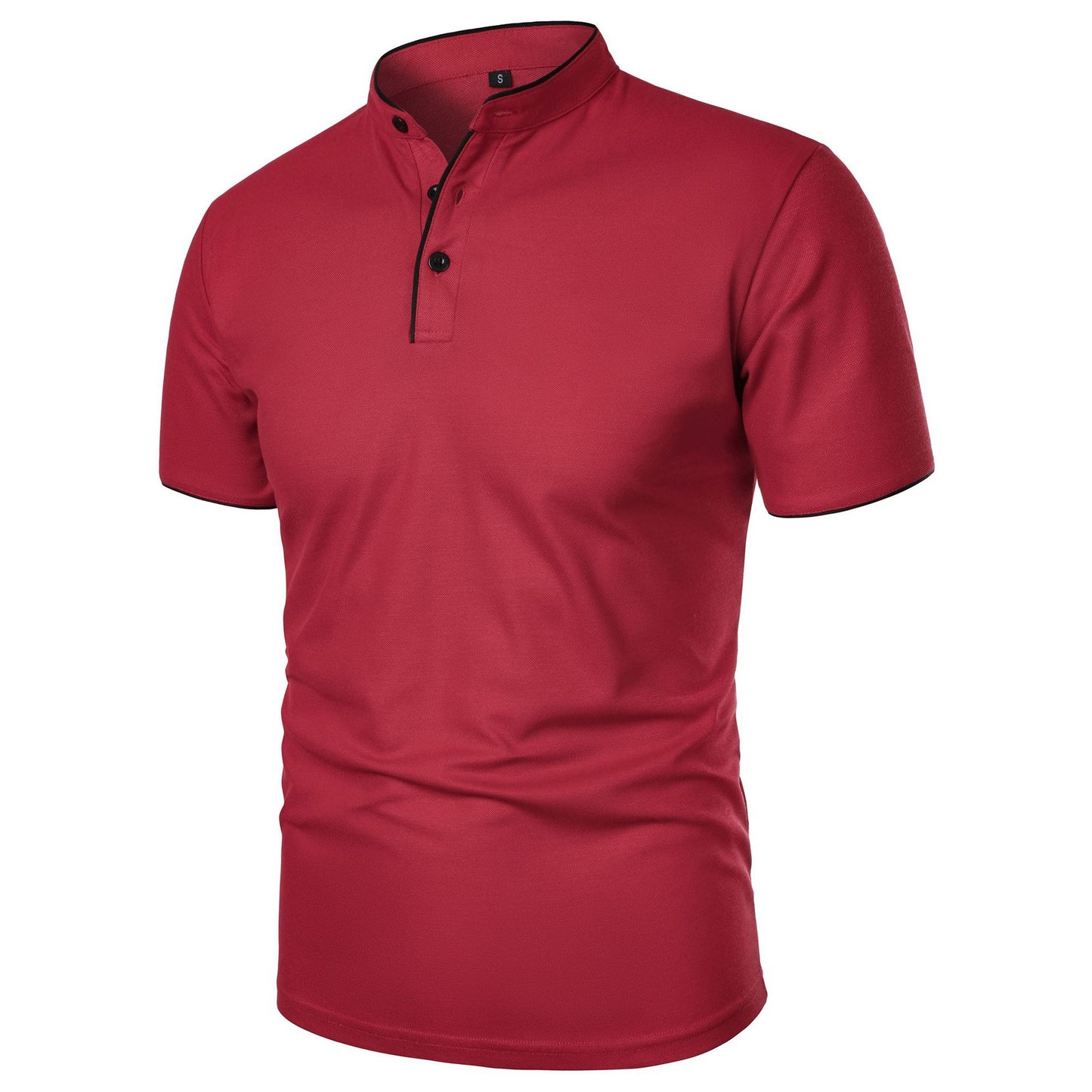 Herren Slim Fit Kurzarm Einfarbiges Top – Ideal für den Sommer