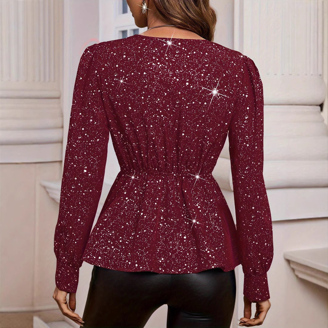 Pullover mit V-Ausschnitt und Langem Arm | Ideal für Herbst