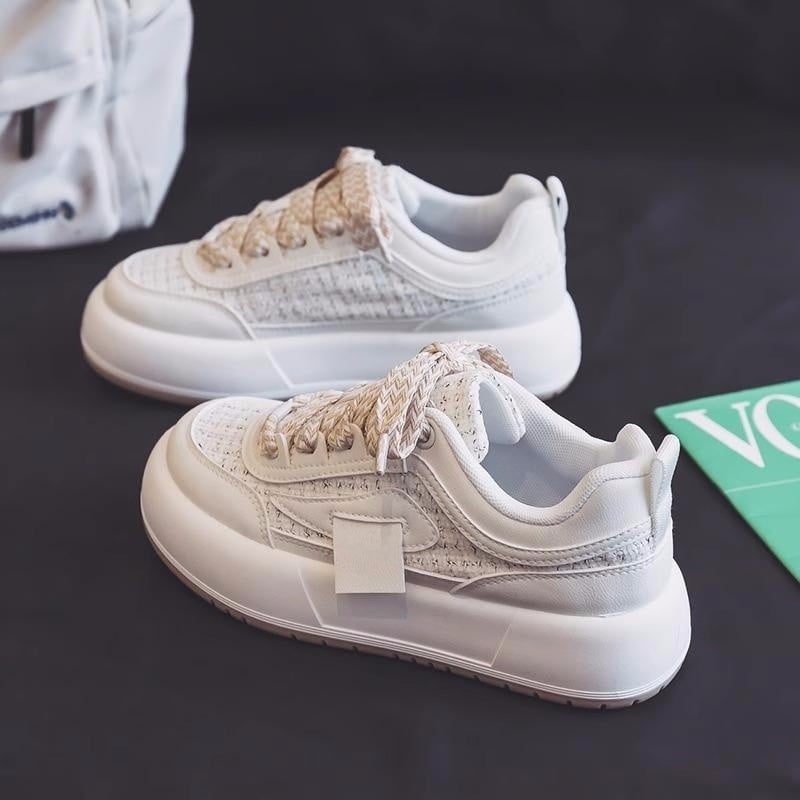 Canvas-Board-Schuhe mit dicker Sohle | Ideal für Frühling und Herbst