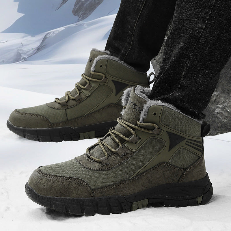 Herren Wasserdichte High-Top Winterstiefel mit Isolierung | Ideal für den Winter
