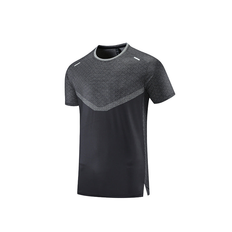 Reflektierendes Streifen-Sport-Shirt mit Schweißabsorption Ideal für Sommer