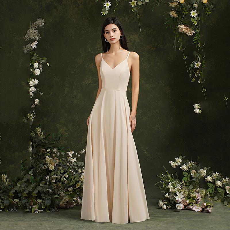 Tiefes V-Spitzen Langkleid mit Mittlerer Taille | Ideal für Frühling und Sommer