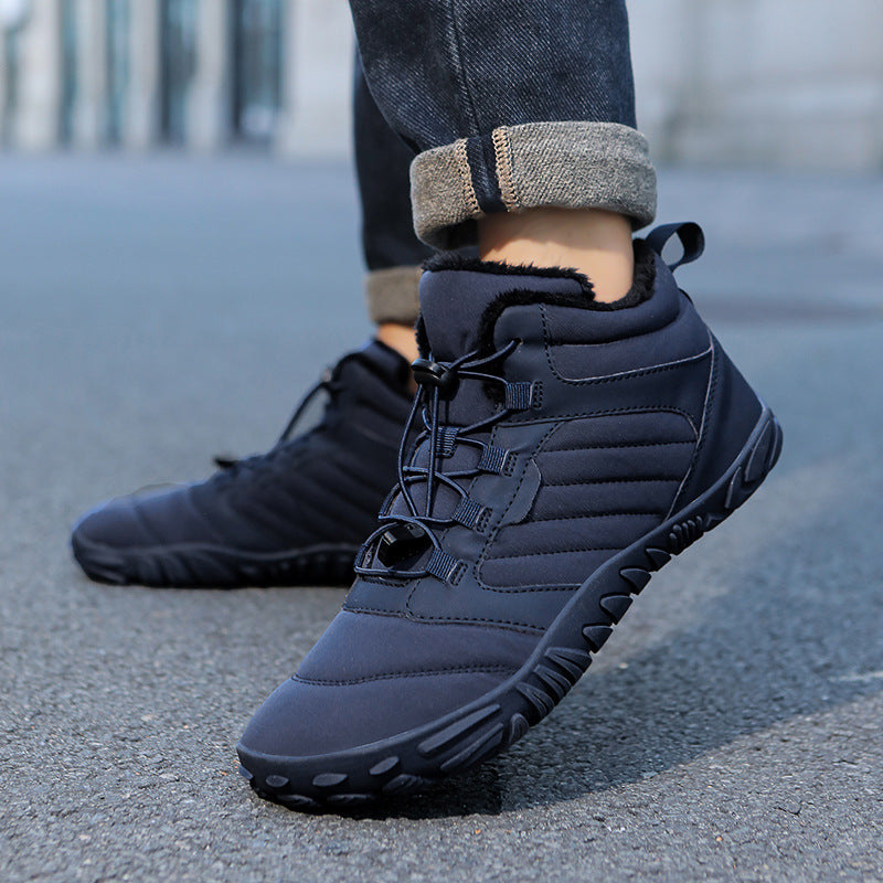 Herren Winter Schneestiefel mit Plüschfutter und Rutschfester Gummisohle | Ideal für den Winter