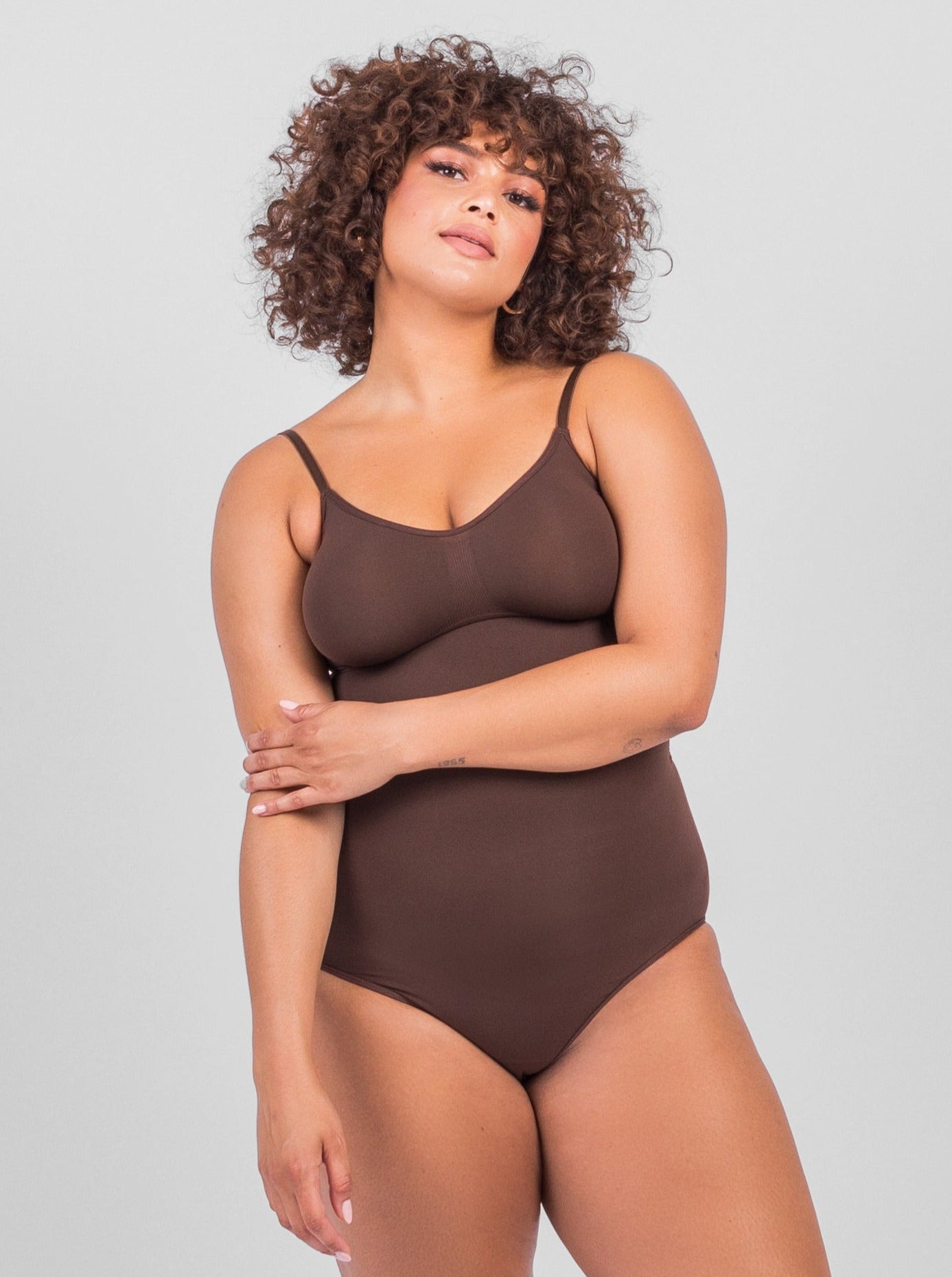Nahtloser Shapewear-Body mit atmungsaktivem Stoff und formender Passform