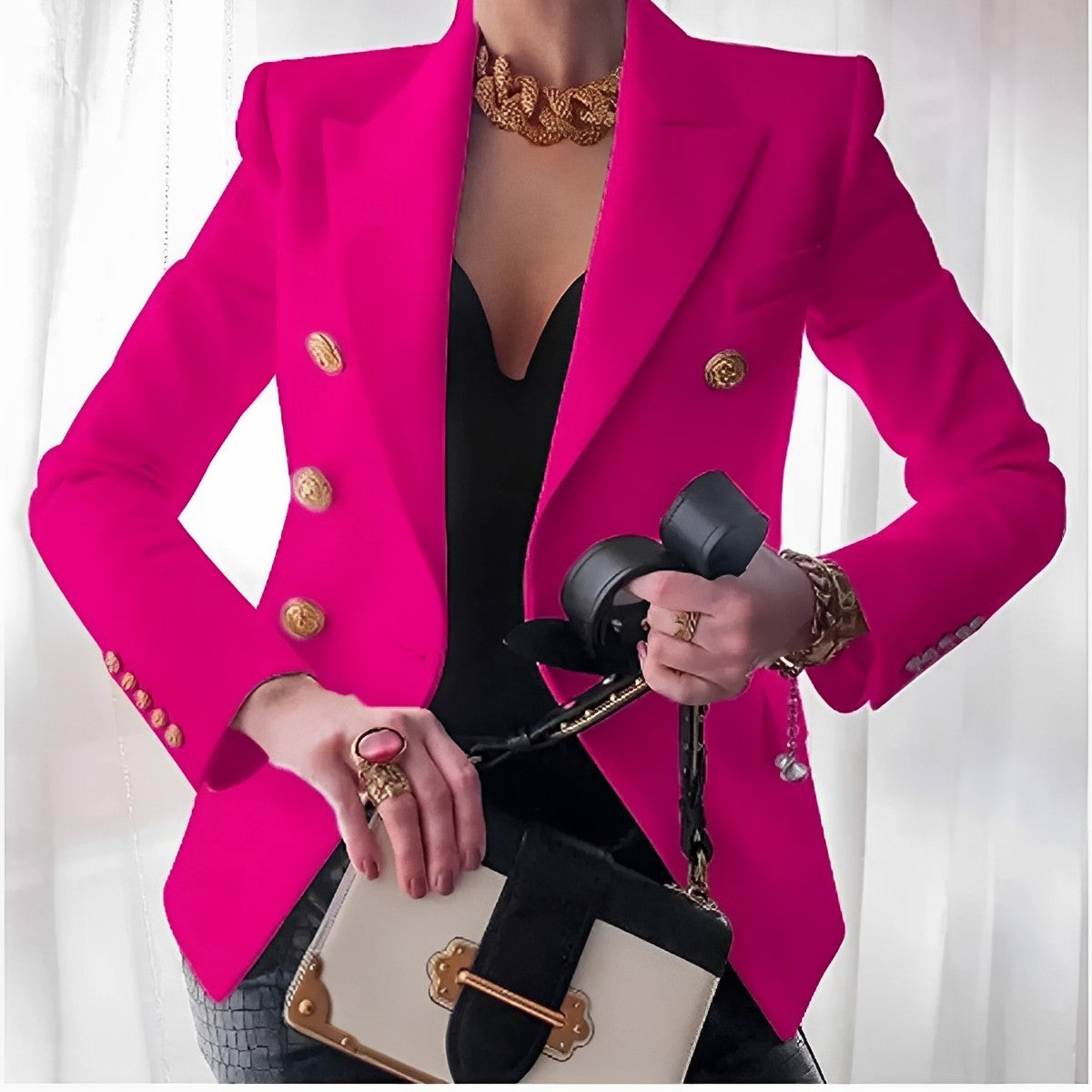 Maßgeschneiderter Blazer mit Slim-Fit und eleganten Details | Ideal für Frühling und Herbst