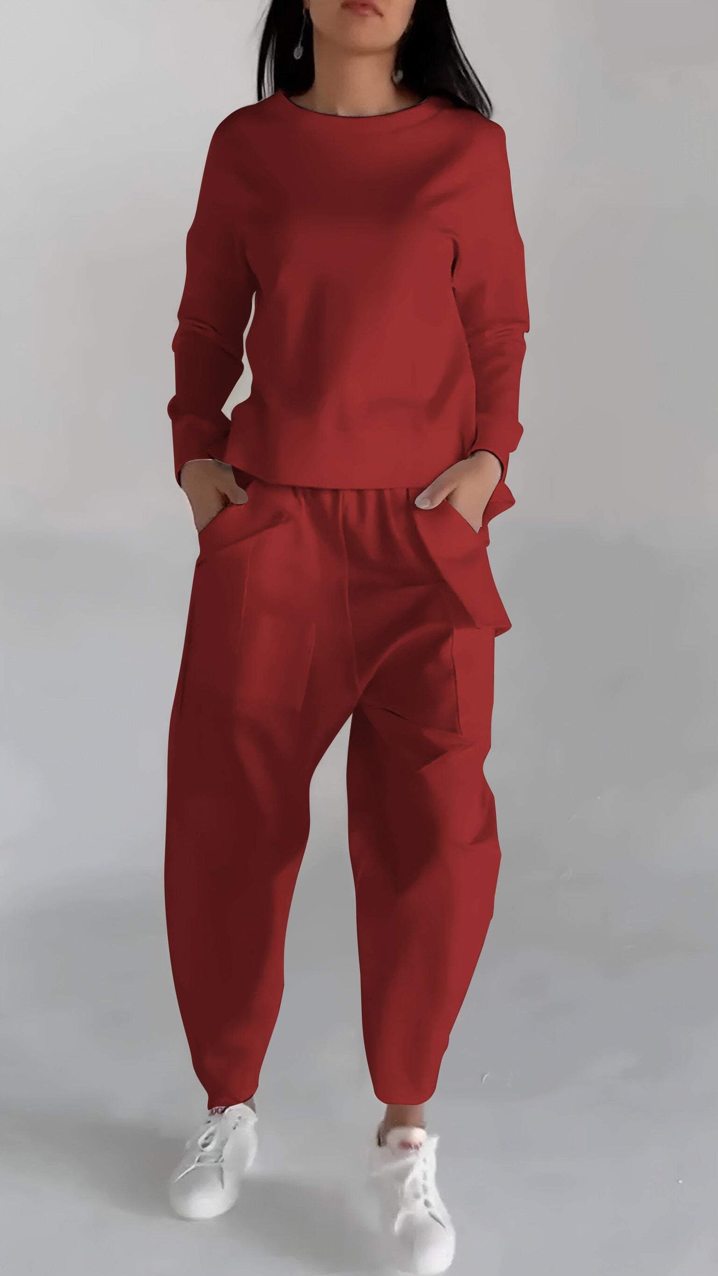 Bequemes Set aus Atmungsaktivem Stoff mit Vielseitigem Design