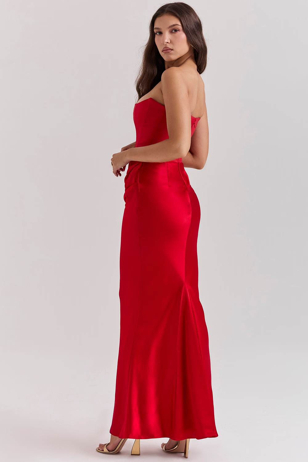 Korsett-Maxikleid mit Taillenbetonendem Design | Ideal für Frühling und Herbst