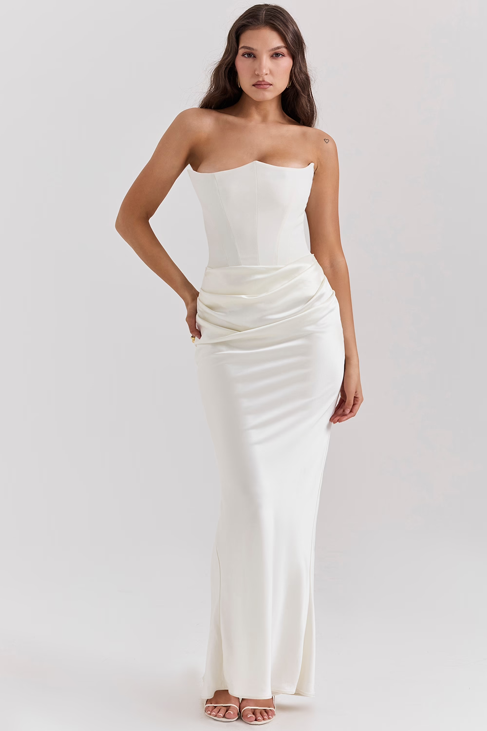 Korsett-Maxikleid mit Taillenbetonendem Design | Ideal für Frühling und Herbst
