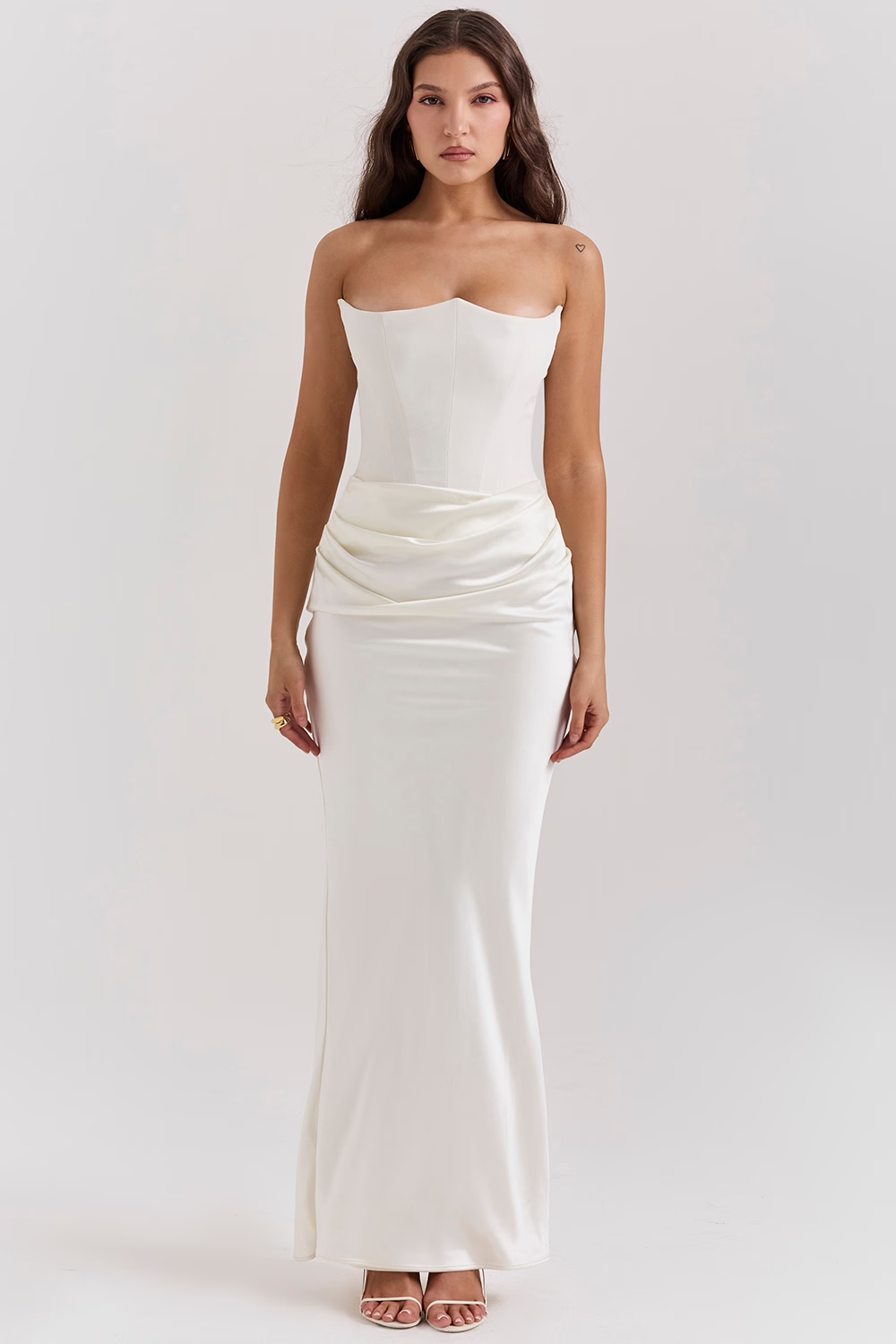Korsett-Maxikleid mit Taillenbetonendem Design | Ideal für Frühling und Herbst