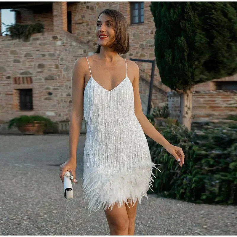 Paillettenkleid im Figurbetonten Cocktail-Stil mit Ärmellosem Schnitt | Ideal für Frühling und Sommer