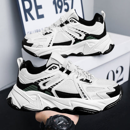 Herren Mesh Laufschuhe in Übergröße mit dicker Sohle | Ideal für den Frühling