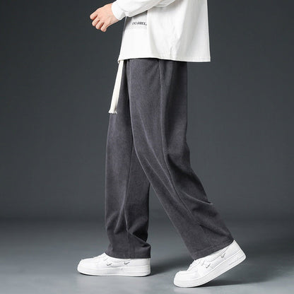 Herren Weite Cordhosen mit Fleecefutter Ideal für Herbst und Winter