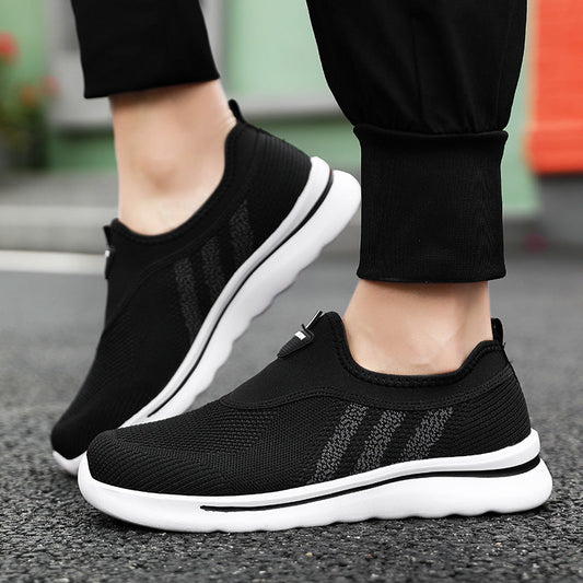 Herren Slip-On Stoffschuhe mit Weicher Rutschfester Sohle | Ideal für den Frühling