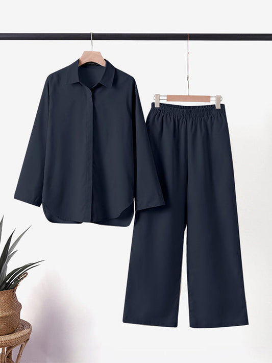 Langarm-Shirt und weite Hose Set | Ideal für Frühling und Sommer