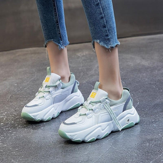 Plateau-Sneaker aus Echtleder | Ideal für alle Jahreszeiten
