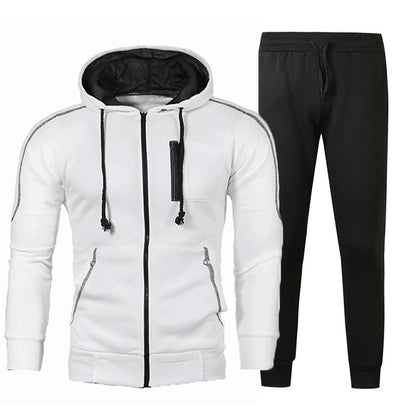 Herren Kapuzen-Cardigan-Jacke mit Langarm | Ideal für Frühling und Herbst